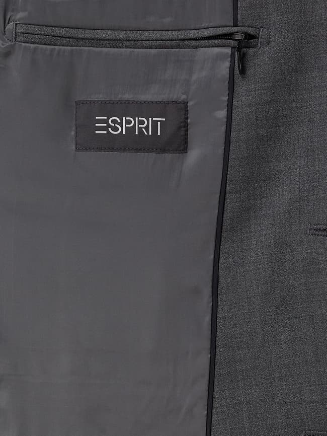 Esprit Collection Slim Fit 2-Knopf-Sakko mit Stretch-Anteil 