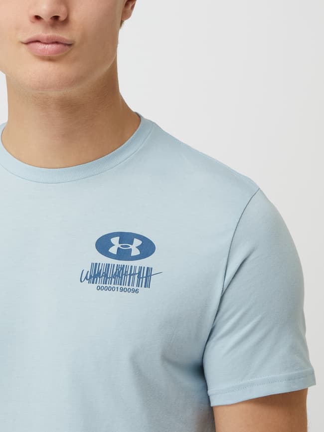 Under Armour - T-shirt met logo in blauw