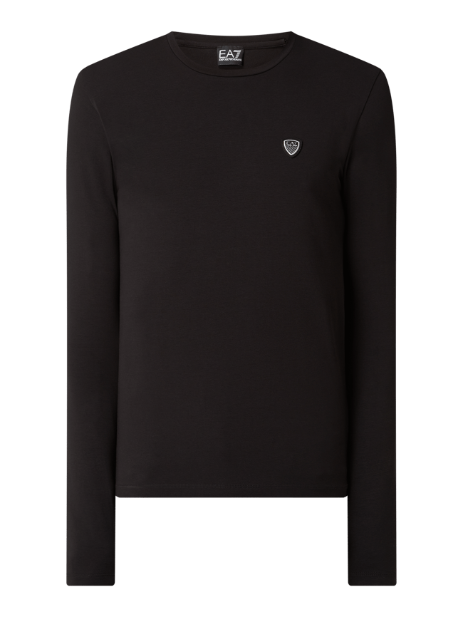 EA7 Emporio Armani Longsleeve mit Logo-Detail (black) online kaufen