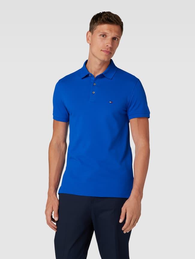 Tommy Hilfiger Poloshirt mit Label-Detail (royal) online kaufen