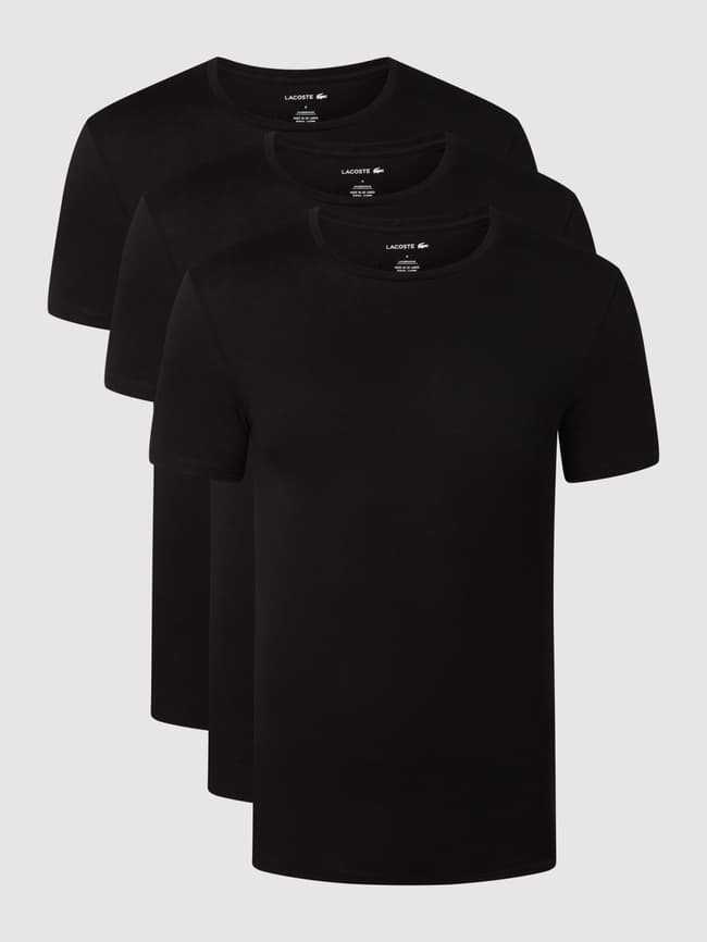 Lacoste plain black clearance t shirt