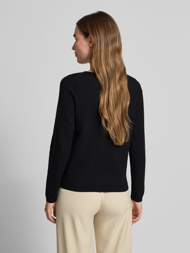 Marc O'Polo Regular Fit Strickpullover mit Schurwoll-Anteil (black