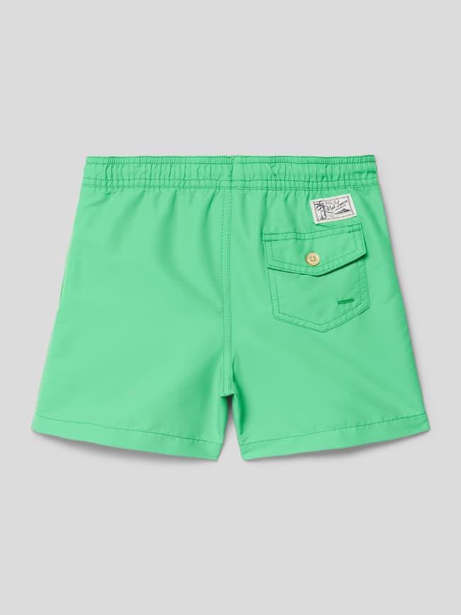 Polo Ralph Lauren Kids Zwembroek met labelstitching, model 'TRAVLR