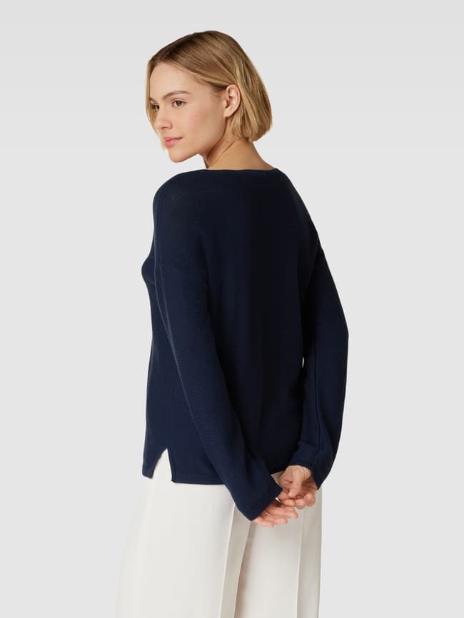 Esprit Strickpullover mit V-Ausschnitt (marine) online kaufen