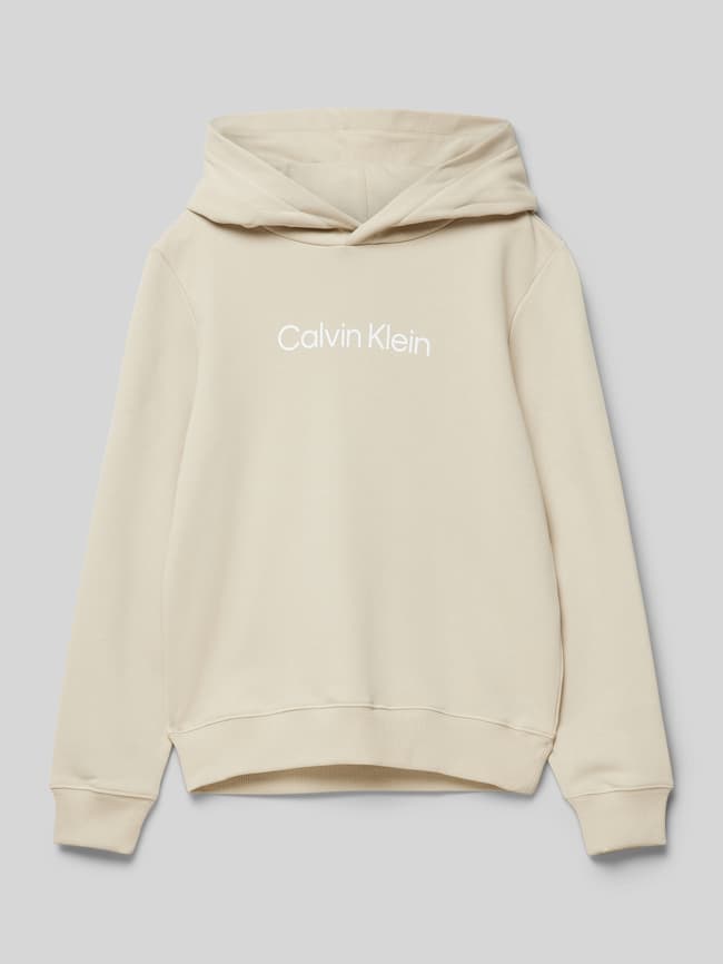Bekleidung Calvin Klein Pullover Damen Mit Kapuze Beige Calvin