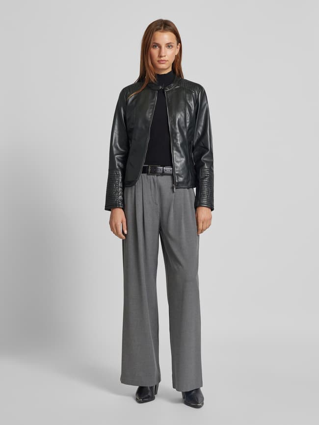 Peek Montego Lederjacke Damen ZABAIONE Jacke In Leder-Optik Mit