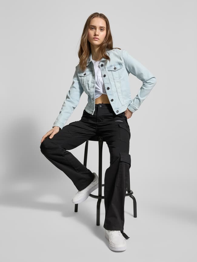 Noisy May Jeansjacke mit Stretch-Anteil Modell 'DEBRA' (hellblau