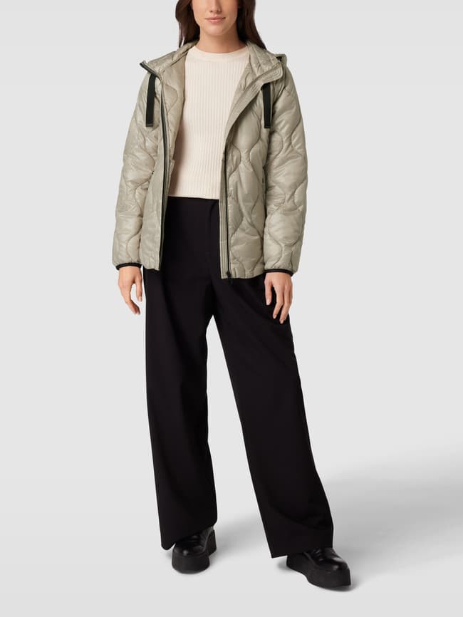 Kapuze Graue Steppjacke Damen Esprit Mantel Jacke Esprit Grau