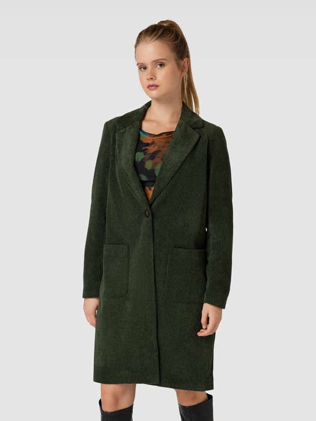 Cordmantel Grün Oversize Cordmantel Only Cordmantel Mit