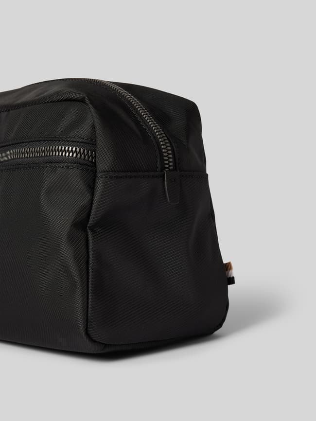 BOSS Kulturtasche mit Label-Print Modell (black