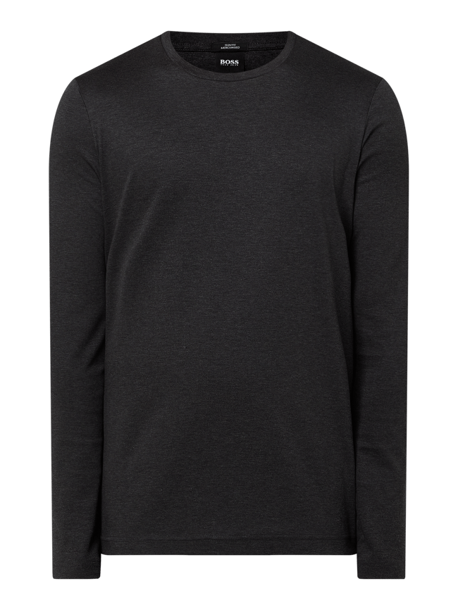 BOSS Slim Fit Longsleeve aus merzerisierter Baumwolle Modell 