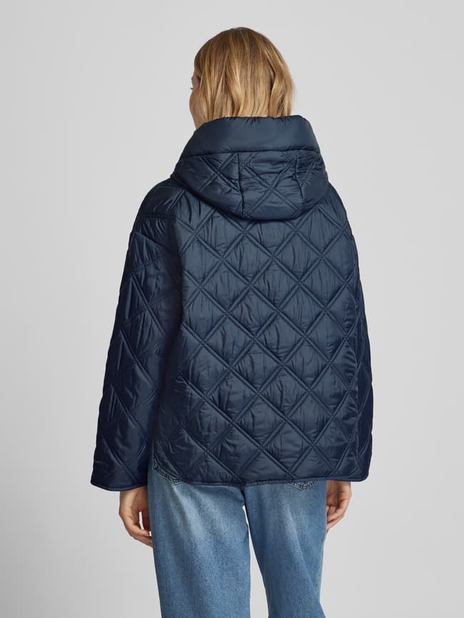 Cape Jacke Marc O Polo Winterjacke Blau Puffer Kapuzen Steppjacke