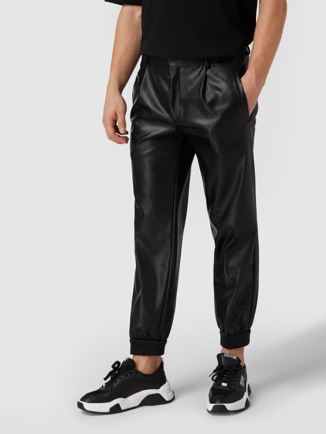 HUGO Jogpants Leder-Optik kaufen (black) in online