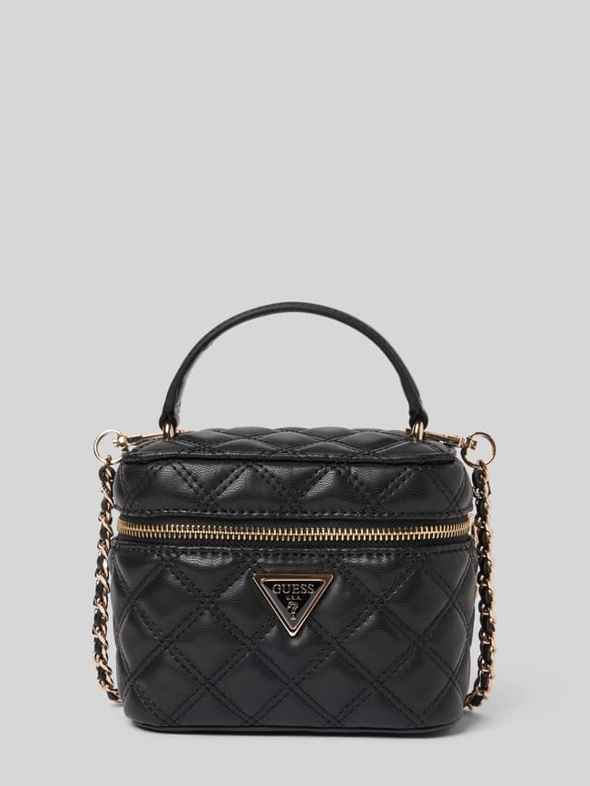 Borsa GUESS Giully II Mini Canister – Borsa Trapuntata Nera Con Tracolla, Elegante E Pratica