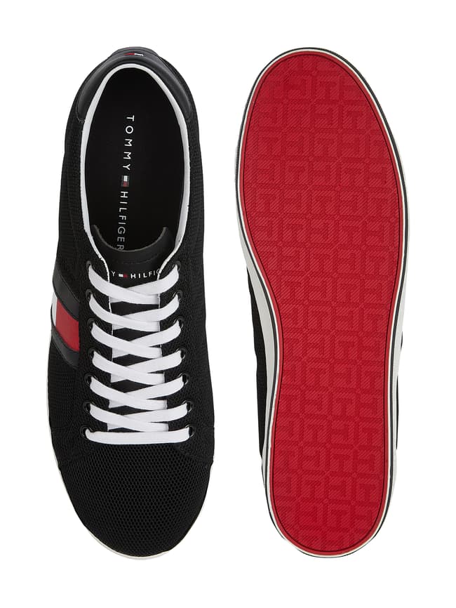Tommy Hilfiger Sneaker aus Textil mit Meshbesatz (black) online kaufen