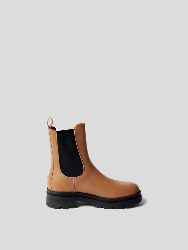 Anine Bing Chelsea Boots aus Leder Mix camel online kaufen