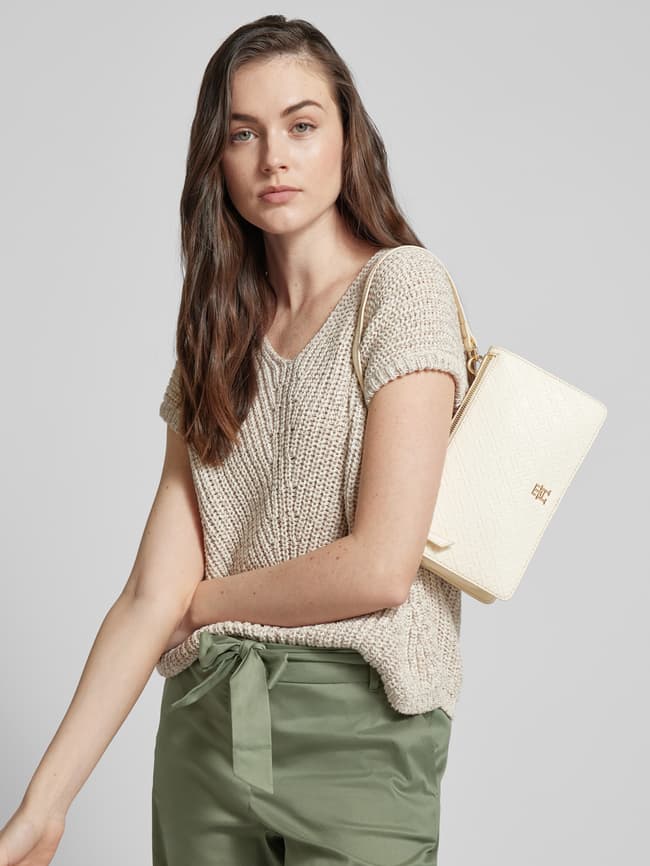 Tommy Hilfiger Umhängetasche mit Allover-Label-Muster (offwhite 