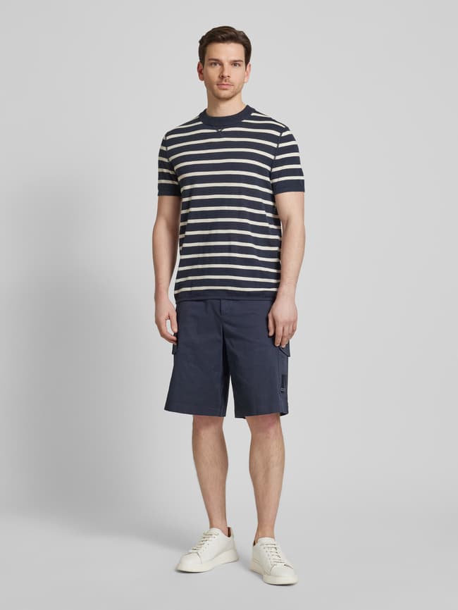 ARMANI EXCHANGE Regular Fit Cargoshorts mit Gesäßtasche (marine  