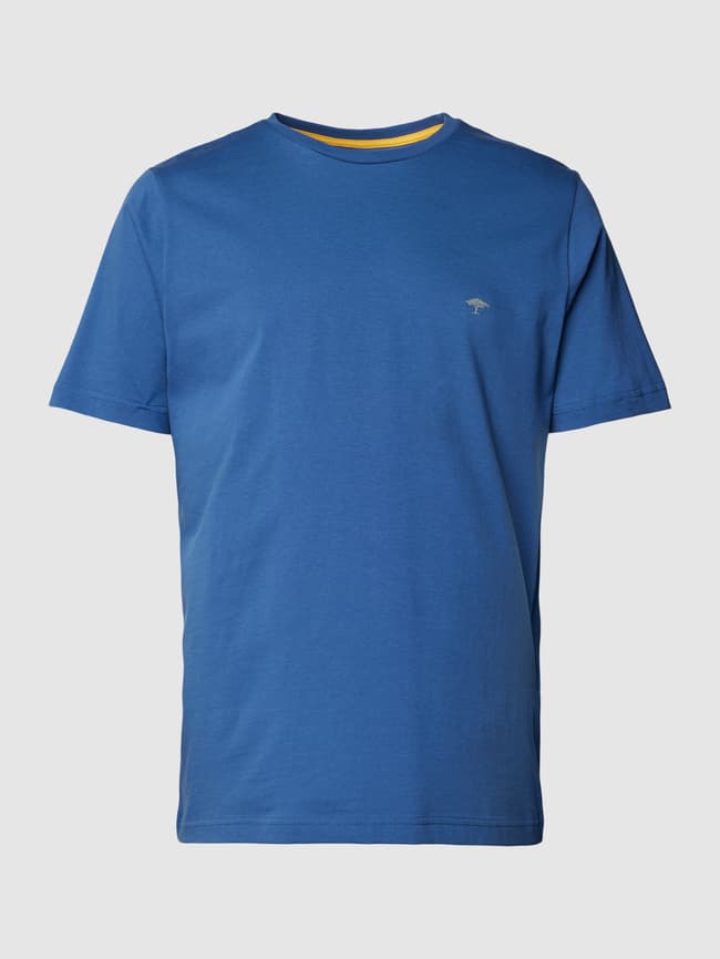 PLAVE FANCON T-SHIRT BLUE Lサイズ T-shirt oversize z nadrukiem męski - niebieski | 4F