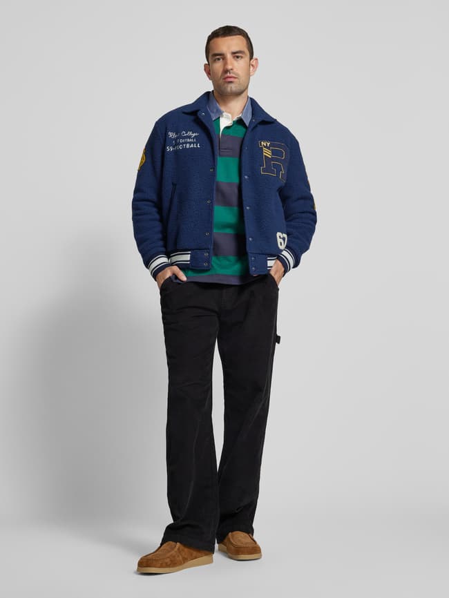 Polo Ralph Lauren Sweatjacke mit Label-Stitchings (marine) online  