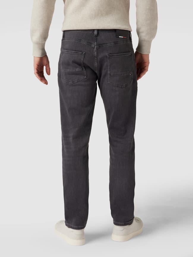 Tommy Hilfiger Straight Fit Jeans mit Brand-Detail (mittelgrau  