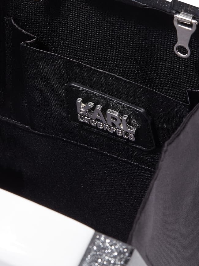 Karl Lagerfeld Box Clutch mit Logo-Motiv (schwarz) online kaufen