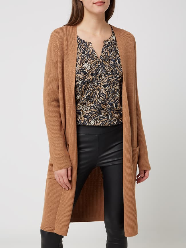 Comma Kaschmir Comma Cardigan Mit Kaschmir Anteil Camel Online