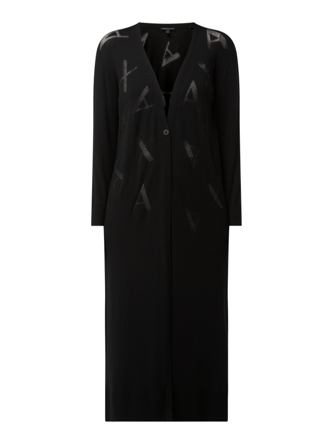 ARMANI EXCHANGE Longcardigan aus Baumwollmischung (black) online 