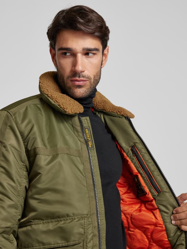 PME Legend Jacke mit Pattentaschen Modell 'GLAZER' (oliv) online