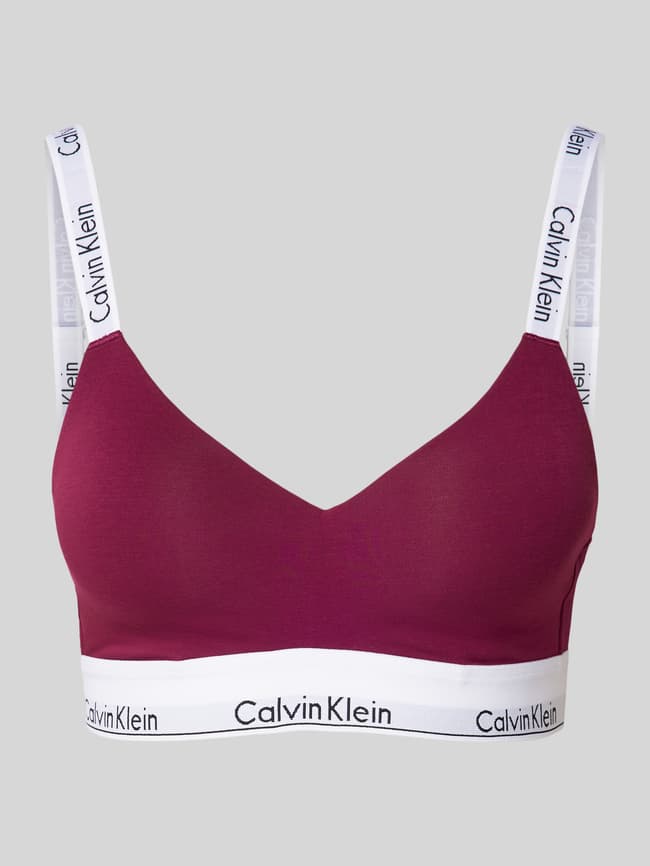 Calvin Klein Underwear Bralette mit elastischem Label Bund fuchsia online kaufen