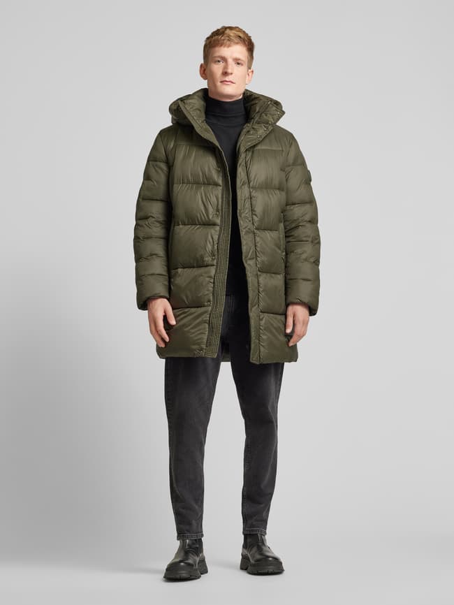 JOOP! Jeans Steppmantel mit Kapuze Modell 'Fandos' (oliv) online