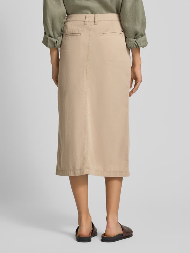 Tommy Hilfiger Chinorok in midilengte van een mix van lyocell en