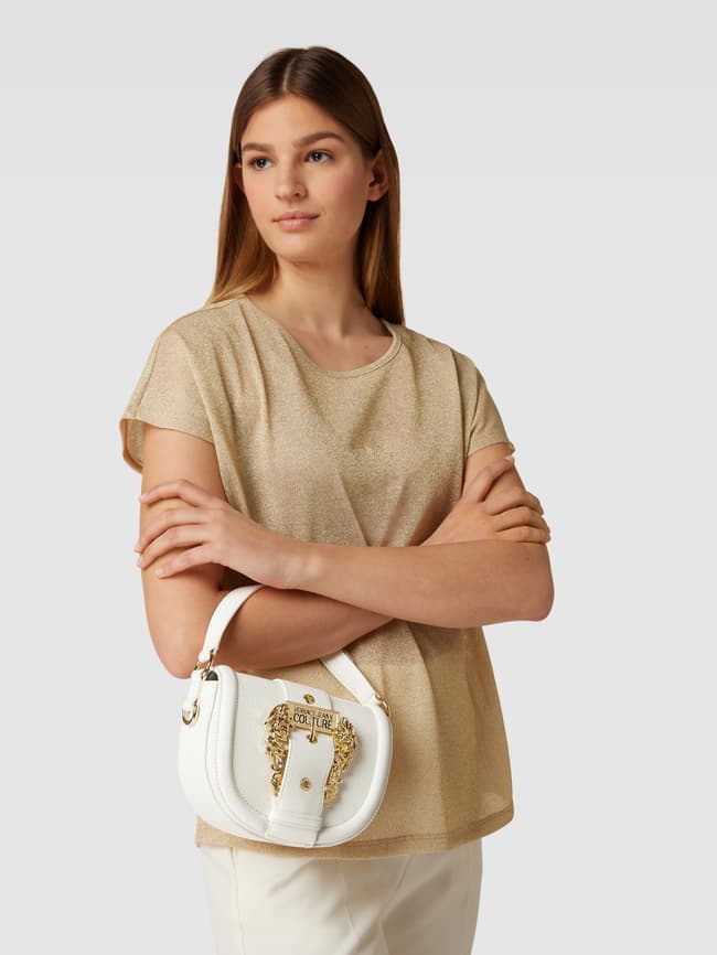 Versace Jeans Couture Saddle Bag mit LabelDetail (weiss) online kaufen