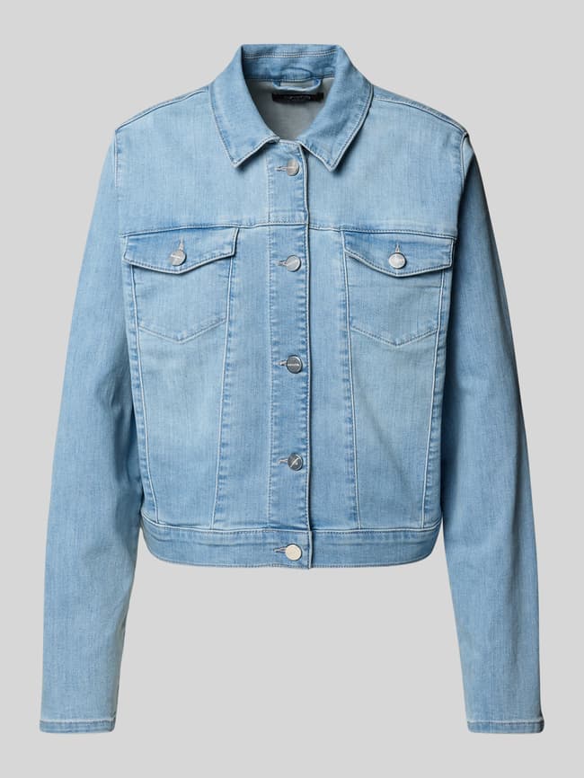 comma Jeansjacke mit Knopfleiste (jeansblau) online kaufen