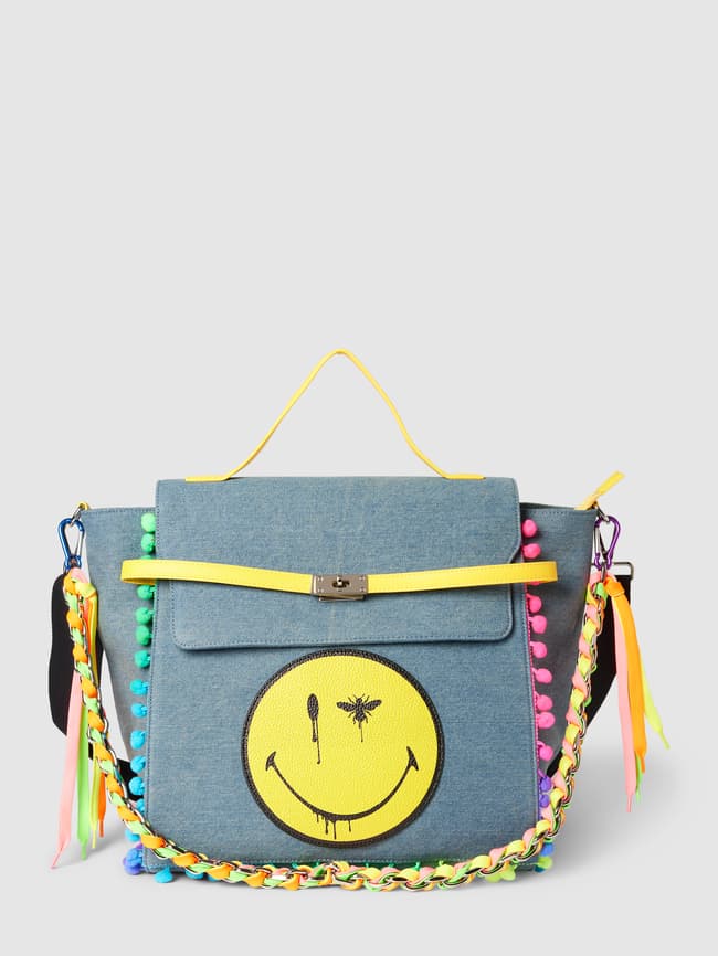 Stuff Maker Tote Bag mit Zierbesatz (jeansblau) online kaufen