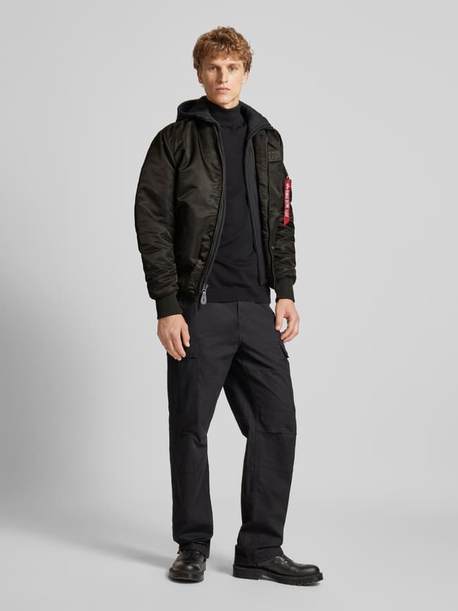 Alpha Industries Bomberjacke mit Stehkragen (dunkelgruen) online