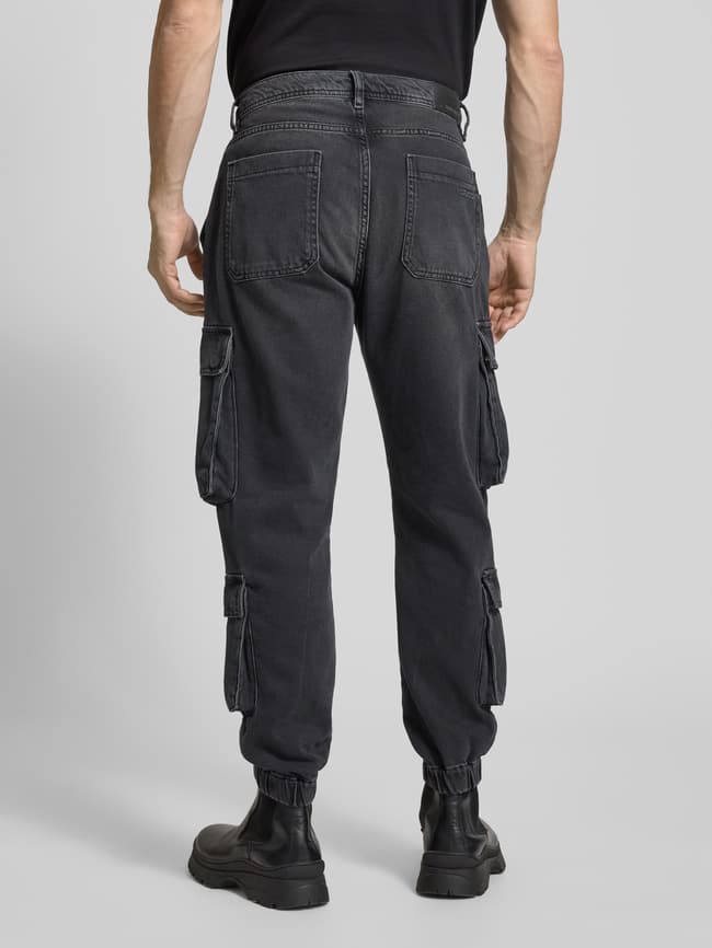 Antony Morato Regular fit cargobroek met deelnaden in zwart online