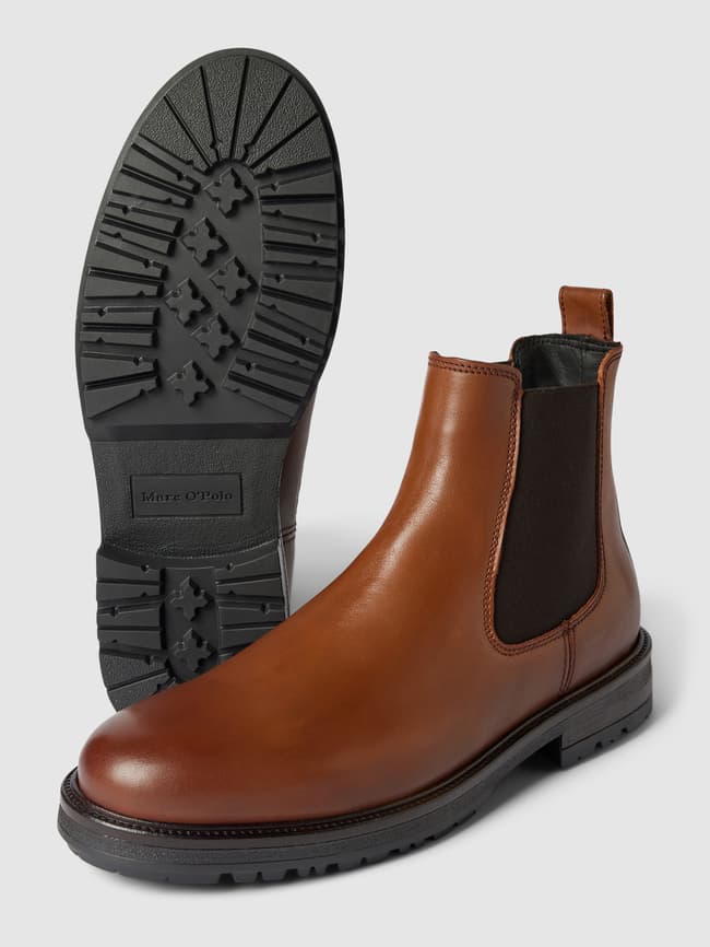 Marc O'Polo Chelsea Boots aus Leder Modell 'RONY' (cognac) online