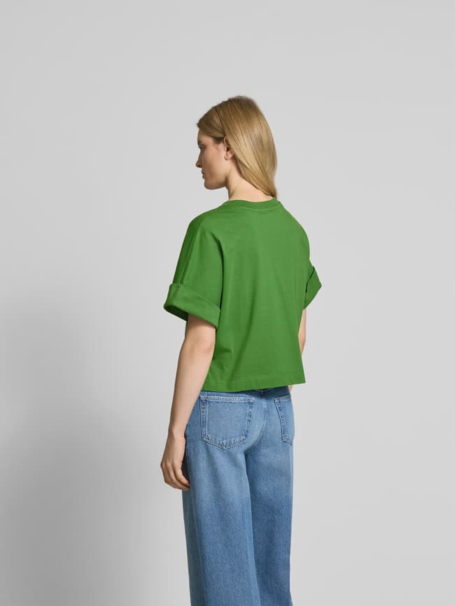 Remidoo T-shirt oversize da donna girocollo tinta unita