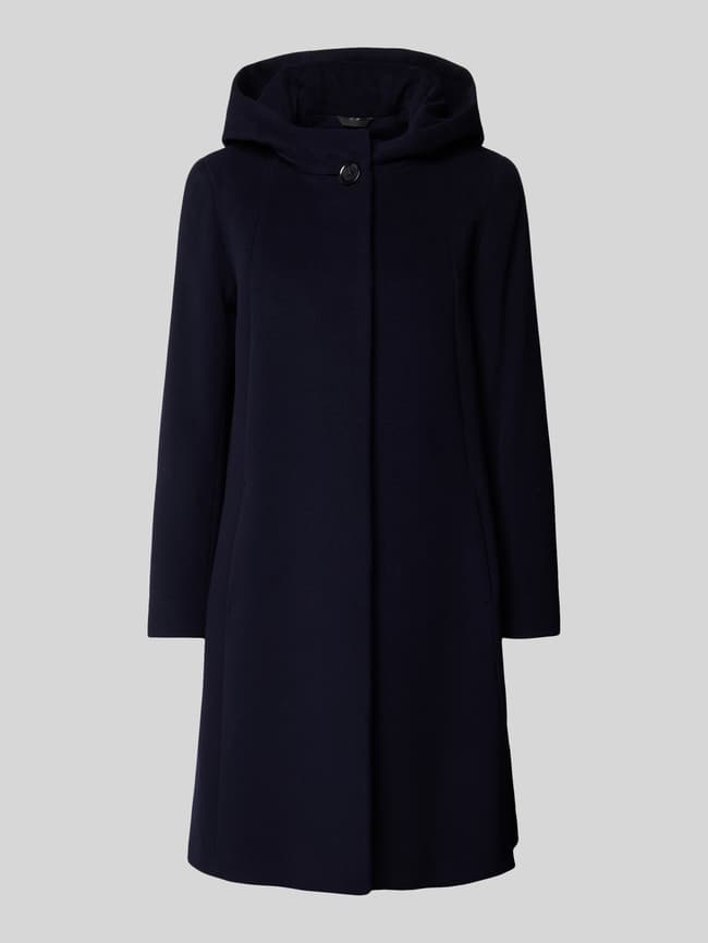 wintermantel wolljacke mit volumenkragen