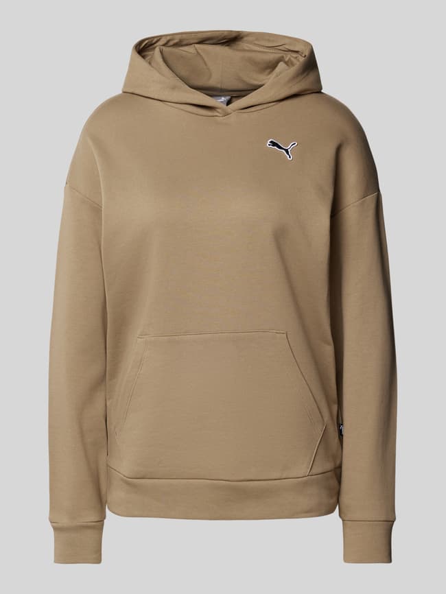 Puma Oversized Hoodie mit Label-Stitching (sand) online kaufen