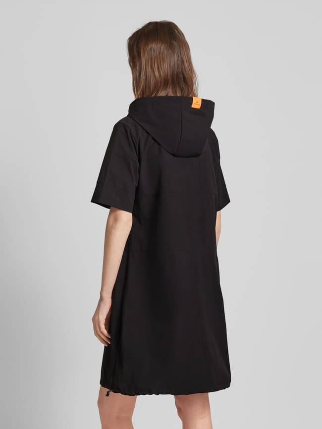 FIRE ICE Knielanges Kleid mit Kapuze Modell 'VALERIE' (black