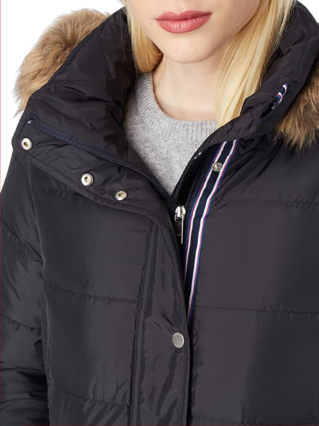 Tommy Hilfiger Daunenmantel mit abnehmbarer Kapuze (black) online 