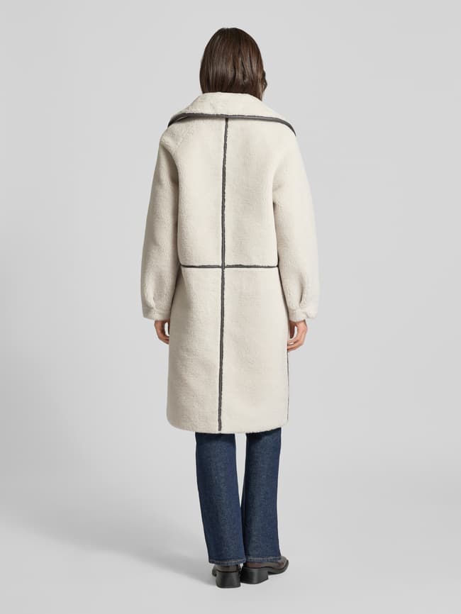 OAKWOOD Fleecemantel mit Reverskragen Modell 'TILDA' (taupe