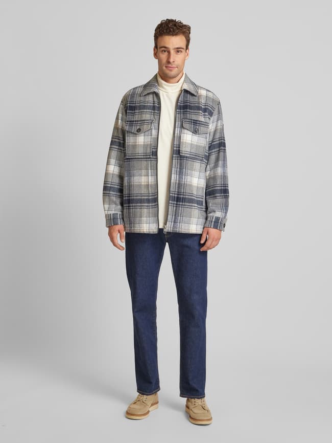 Tom Tailor Regular Fit Hemdjacke mit Teddyfell-Futter und