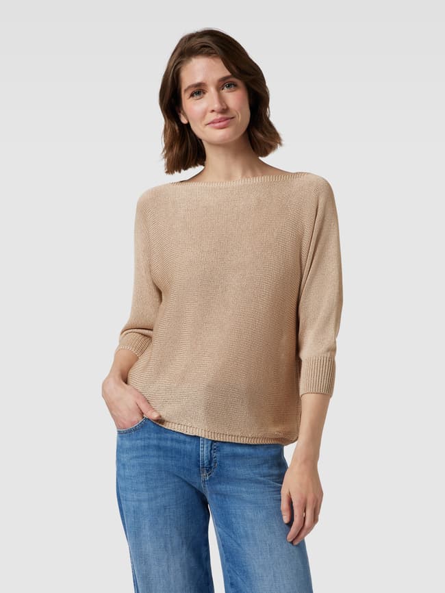More & More Strickpullover mit U-Boot-Ausschnitt (sand) online kaufen 