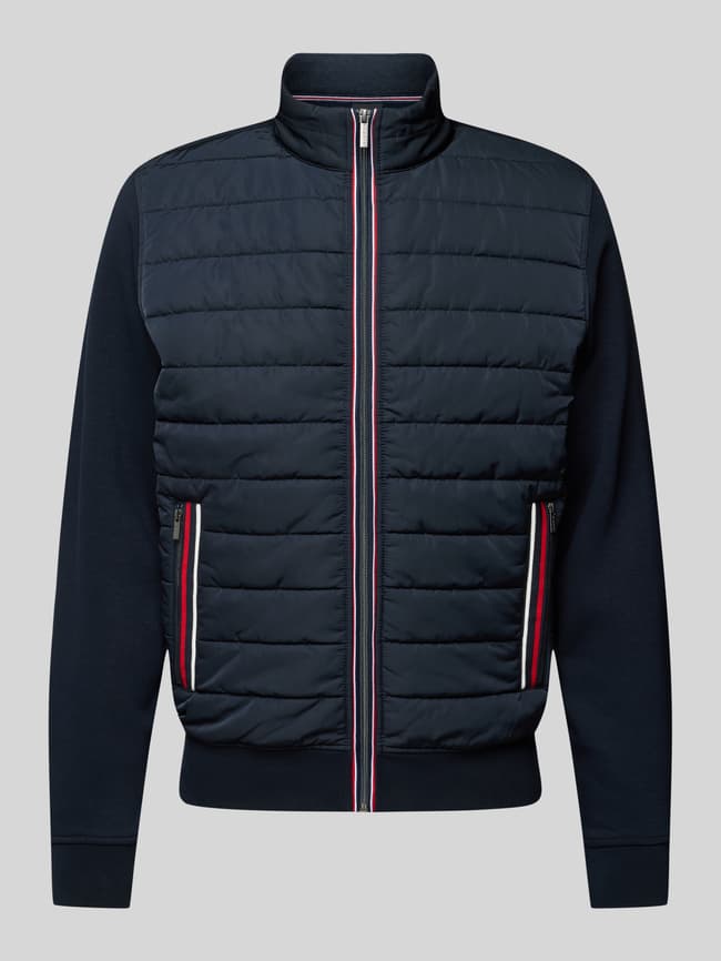 bugatti Sweatjacke mit Kontraststreifen (marine) online kaufen
