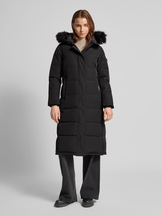 Khujo Damen Daunen Kurzmantel Mit Kapuze Khujo Steppmantel Mit