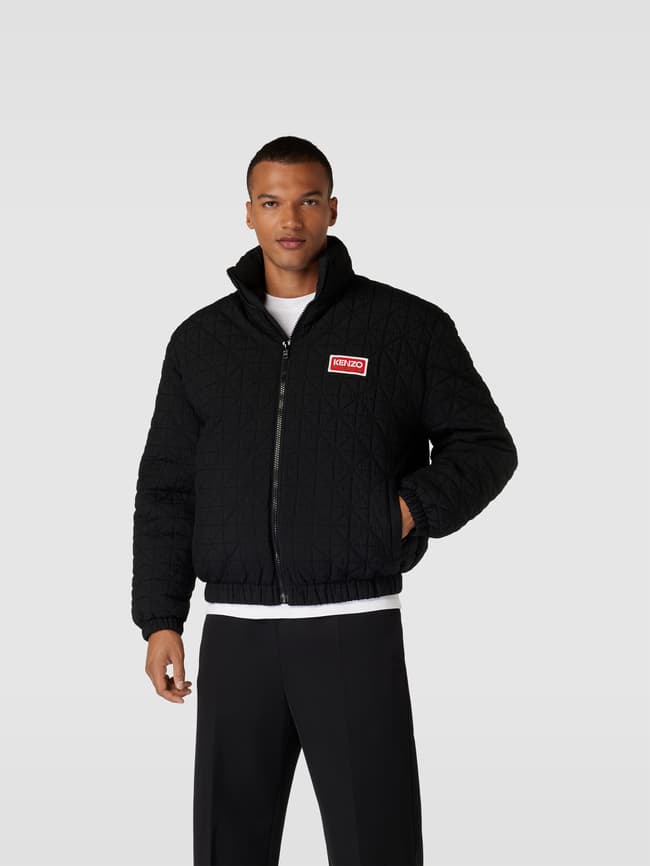 Kenzo Jacke mit Label-Stitching (black) online kaufen