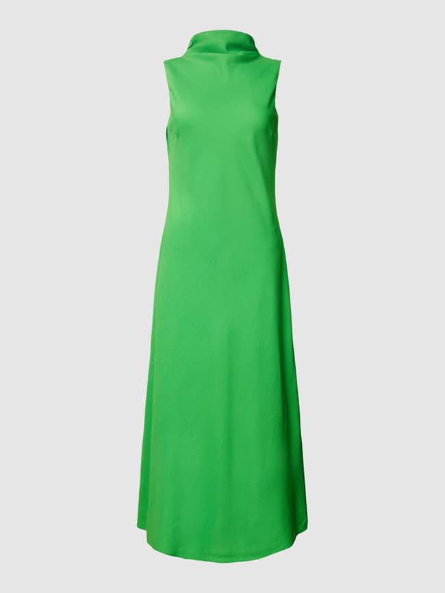 Ted Baker Midi-jurk met opstaande kraag, model 'ELEANAR' in groen